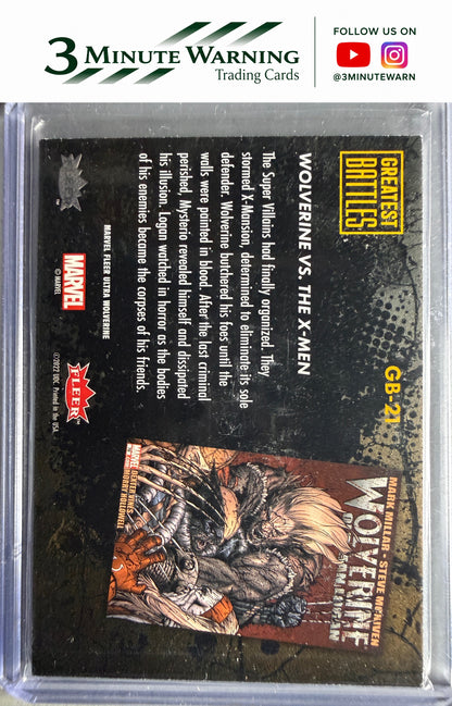 2023 Fleer Ultra Marvel Wolverine #GB-21 Wolverine vs. The X-Men