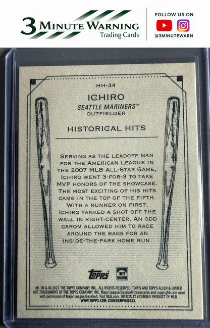 2021 Topps Allen & Ginter #HH-34 Ichiro Historical Hits