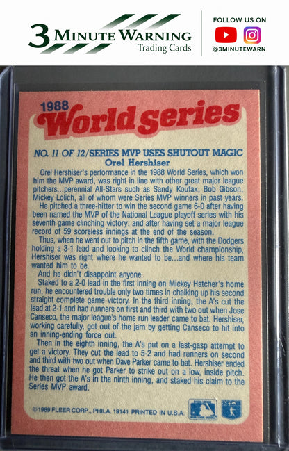 1989 Fleer #11 The MVP and His Shutout Magic World Series