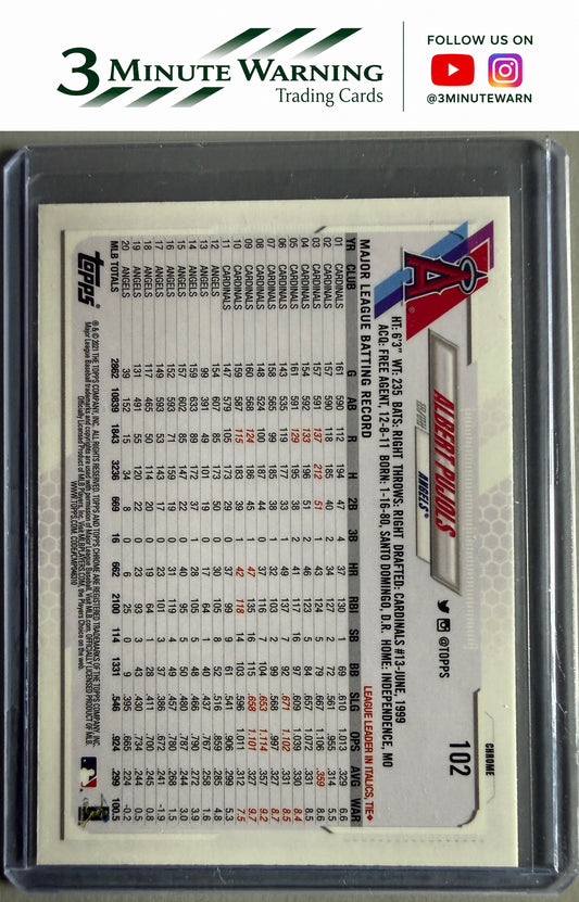 2021 Topps Chrome #102 Albert Pujols