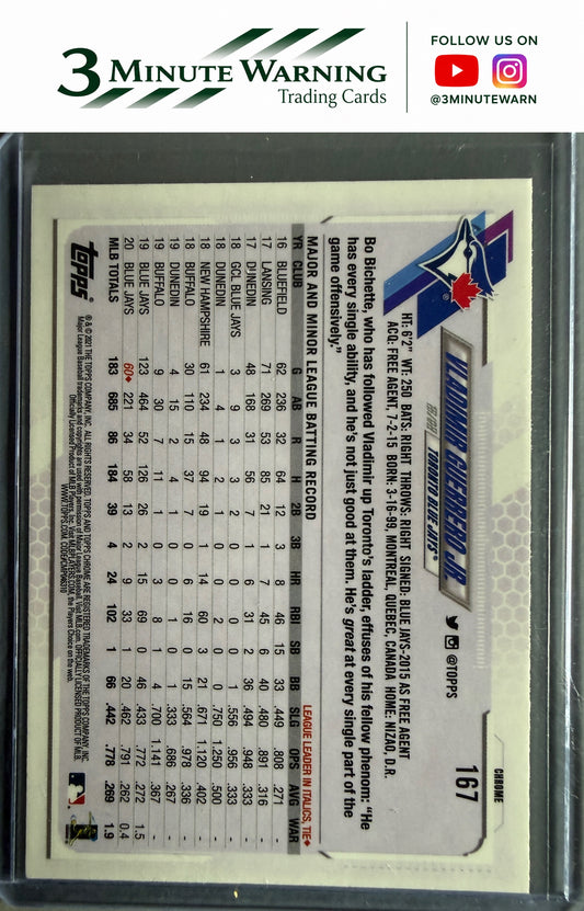 2021 Topps Chrome #167 Vladimir Guerrero Jr.