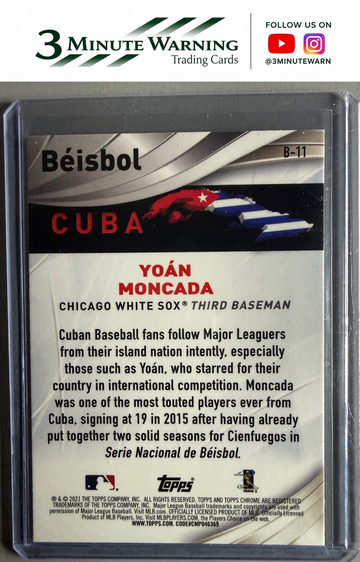 2021 Topps Chrome #B-11 Yoan Moncada Beisbol