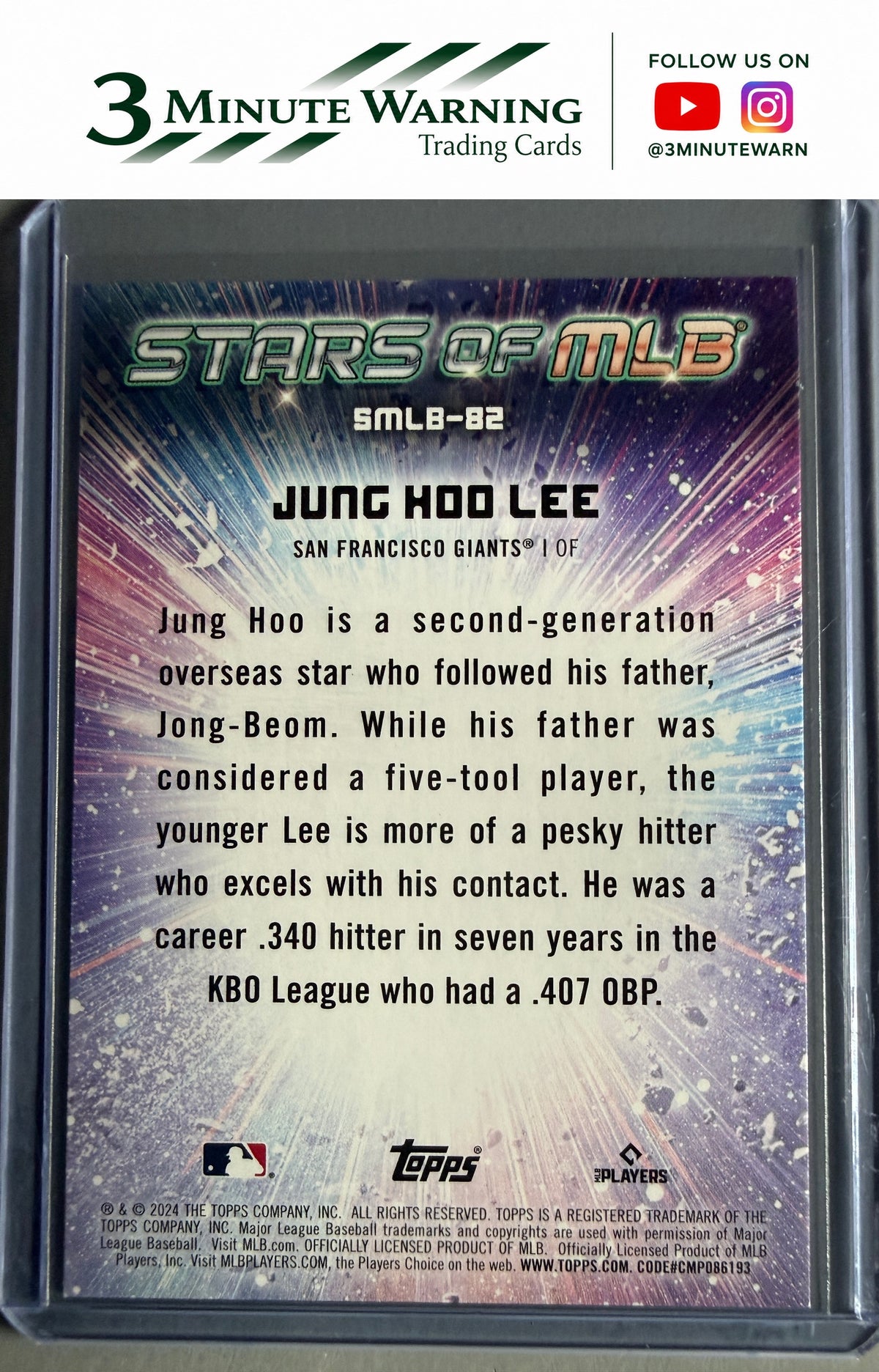 2024 Topps Update #SMLB-82 Jung Hoo Lee Stars of MLB