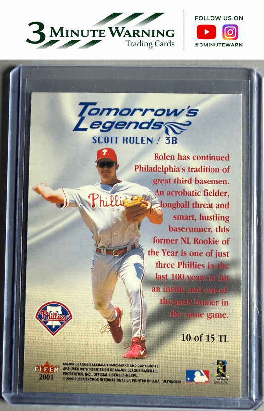 2001 Ultra #10TL Scott Rolen Tomorrow's Legends