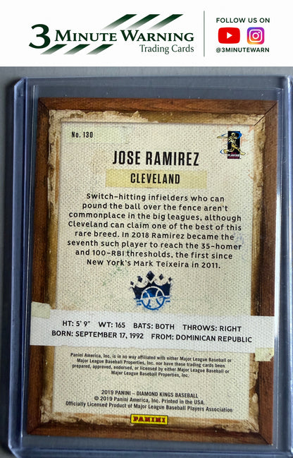 2019 Panini Diamond Kings #130 Jose Ramirez Framed Blue