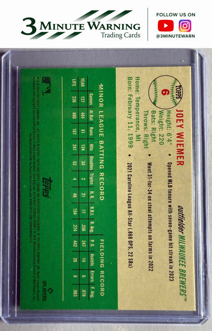 2023 Topps Chrome Platinum Anniversary #6 Joey Wiemer
