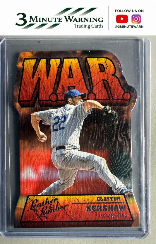 2019 Panini Leather & Lumber #WAR-9 Clayton Kershaw W.A.R.