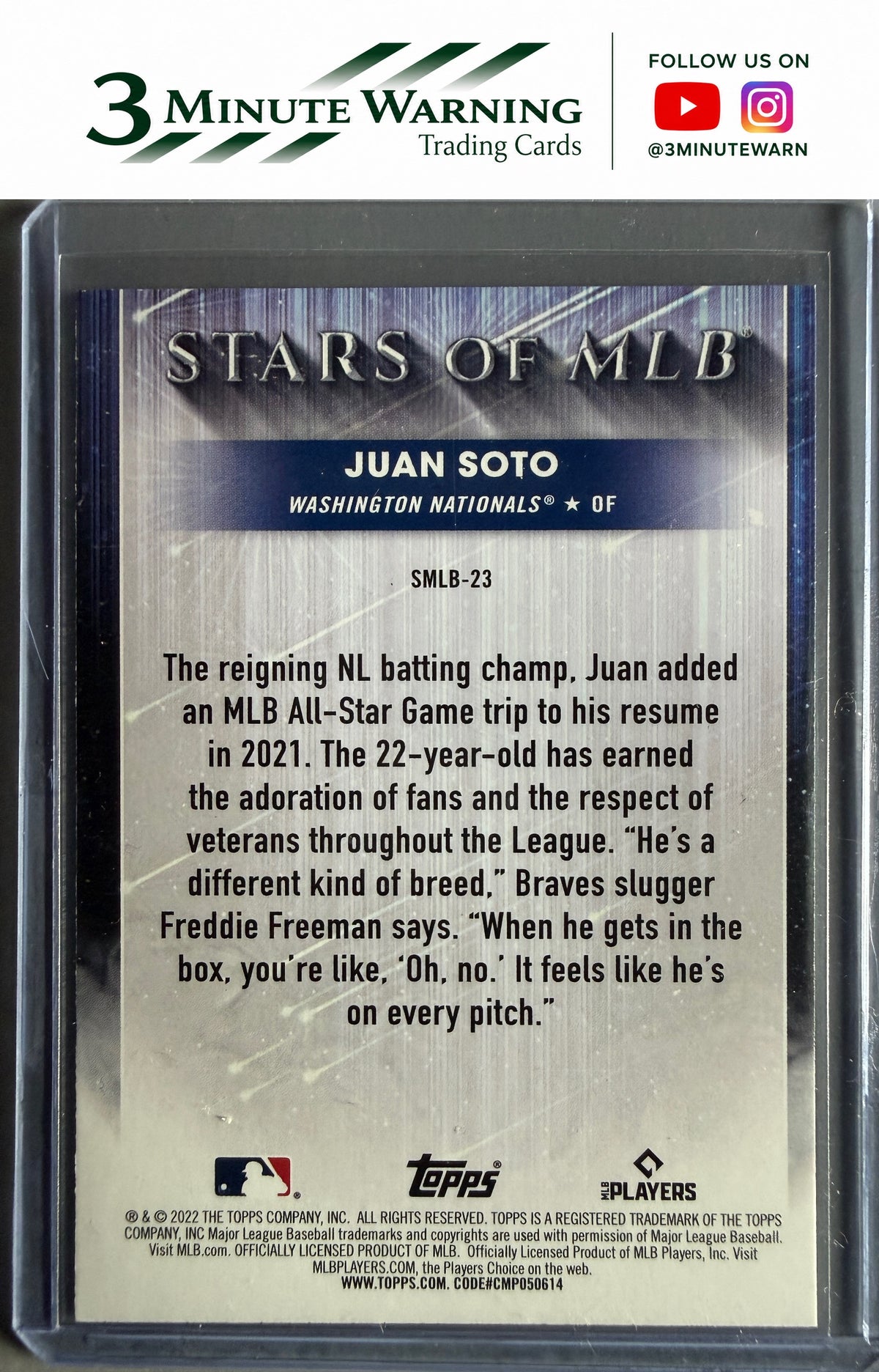 2022 Topps #SMLB-23 Juan Soto Stars of MLB