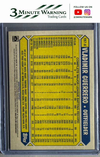 2022 Topps #T87-6 Vladimir Guerrero 1987 Topps Baseball  (Series One)