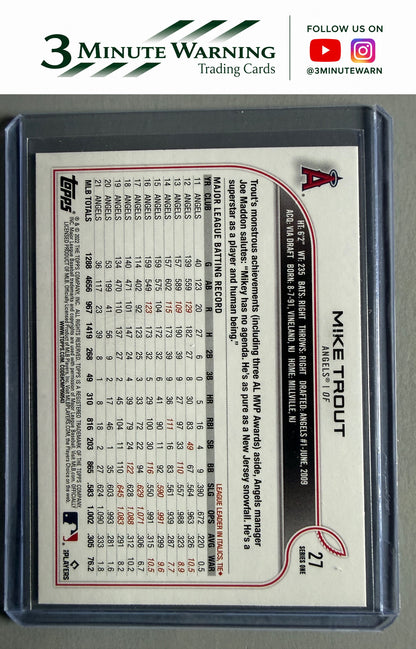 2022 Topps #27 Mike Trout