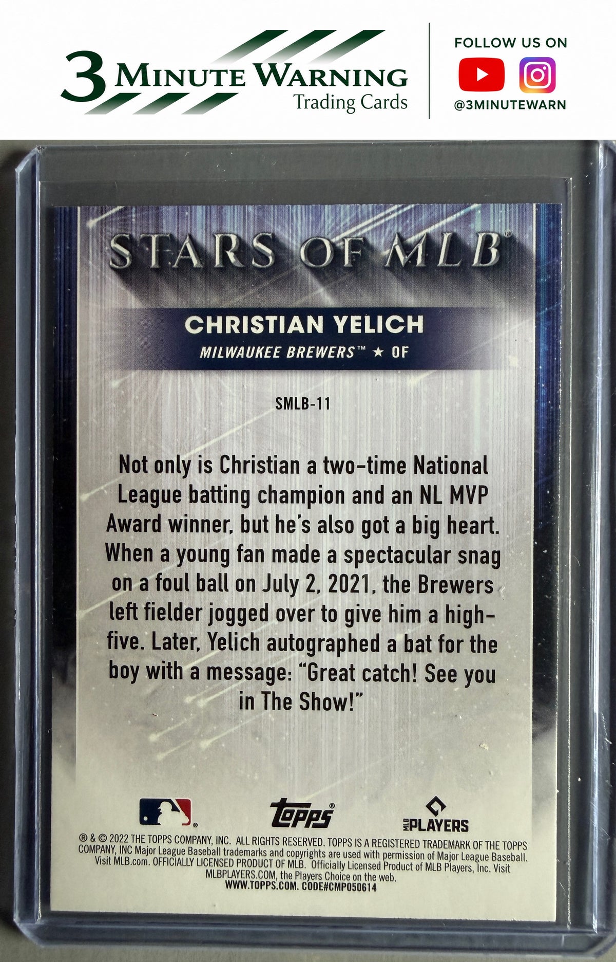2022 Topps #SMLB-11 Christian Yelich Stars of MLB