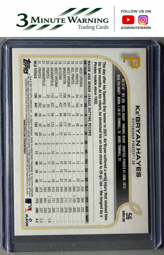2022 Topps #56 Ke'Bryan Hayes Royal Blue