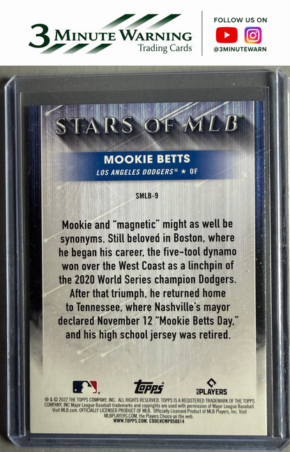 2022 Topps #SMLB-9 Mookie Betts Stars of MLB