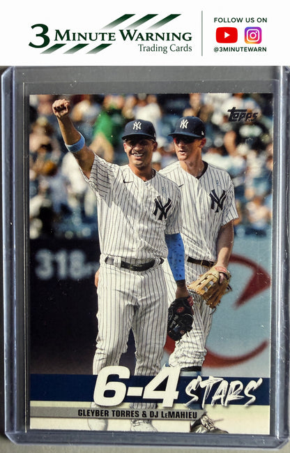 2022 Topps #TT-10 Gleyber Torres / DJ LeMahieu 6-4 Stars (Turnin' Two)