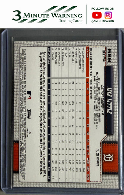 2026 Topps #566 Jack Little