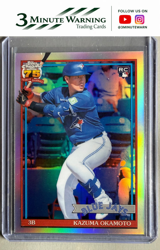2026 Topps Chrome #91CB-24 Kazuma Okamoto 1991 Topps Baseball 35th Anniversary
