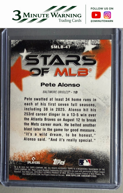 2026 Topps #SMLB-47 Pete Alonso Stars of MLB