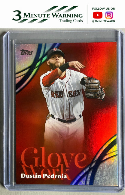 2026 Topps #GW-47 Dustin Pedroia Glove Work