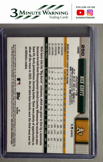 2026 Topps Chrome #250 Nick Kurtz
