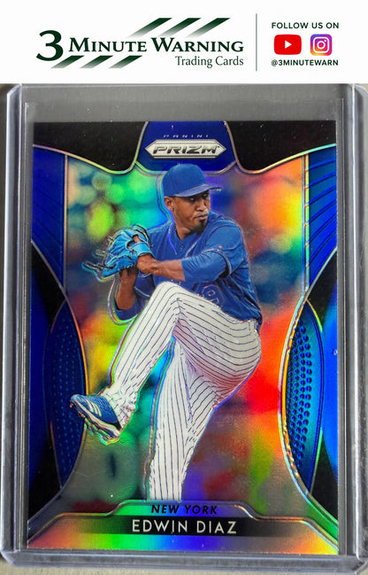 2019 Panini Prizm #9 Edwin Diaz Blue Prizm