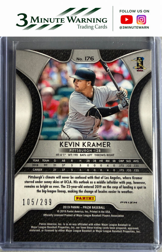 2019 Panini Prizm #176 Kevin Kramer Red Mojo Prizm #/299