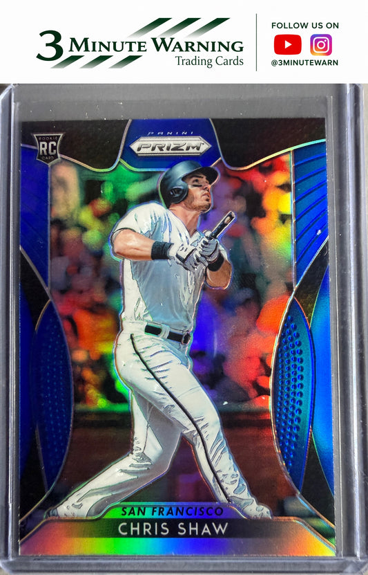 2019 Panini Prizm #63 Chris Shaw Blue Prizm