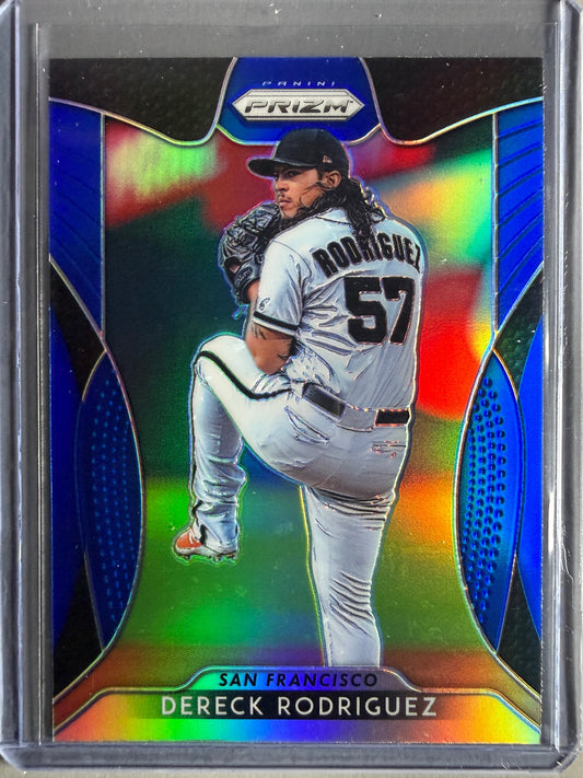 2019 Panini Prizm #88 Dereck Rodriguez Blue Prizm