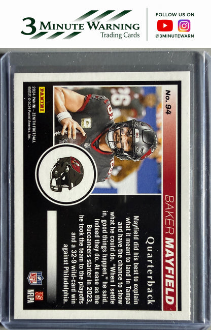 2024 Panini Zenith #94 Baker Mayfield Two Minute Drill