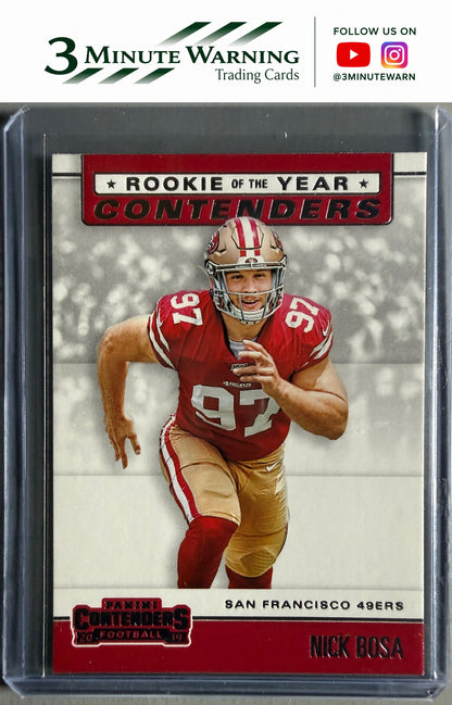 2019 Panini Contenders #RYA-NB Nick Bosa Rookie of the Year Contenders