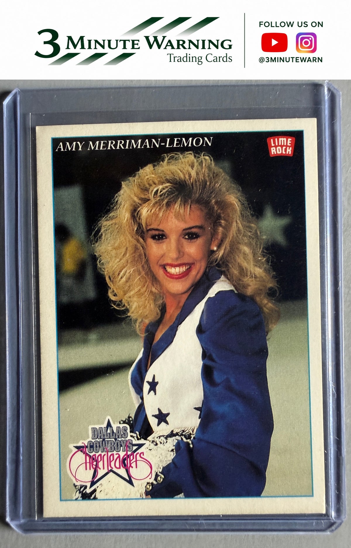 1992 Lime Rock Pro Cheerleaders #P1 Amy Merrimann-Lemon Promos Lime Rock Logo