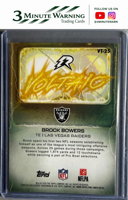 2025 Topps Resurgence #VT-25 Brock Bowers Voltaic