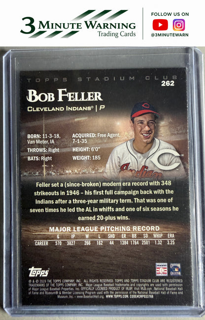 2019 Stadium Club #262 Bob Feller Red Foil