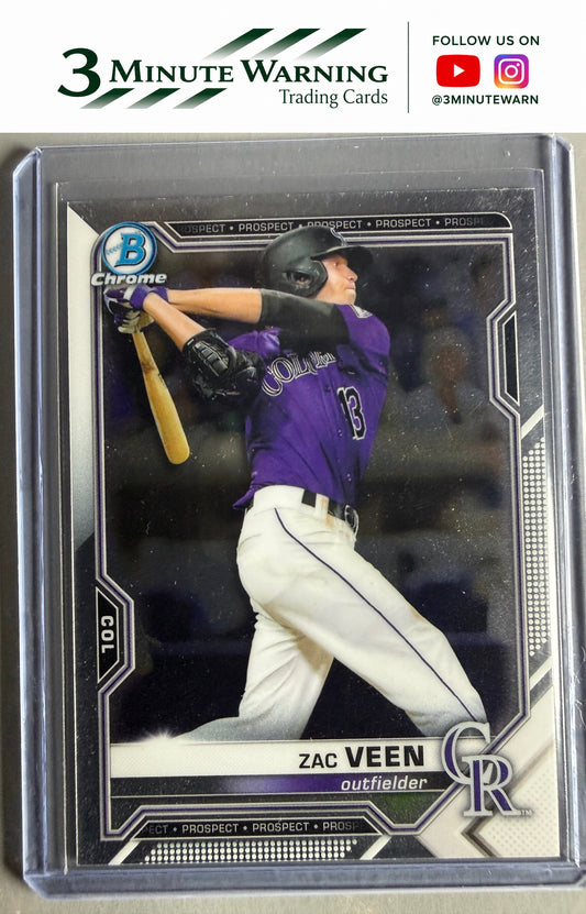2021 Bowman #BCP-3 Zac Veen Chrome Prospects