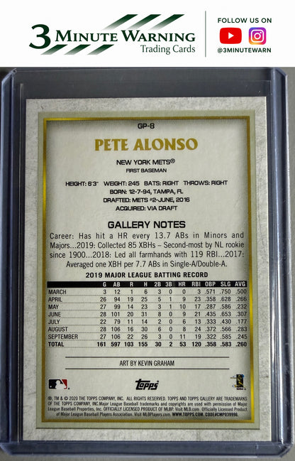 2020 Topps Chrome #GP-8 Pete Alonso Topps Gallery NBCD Preview