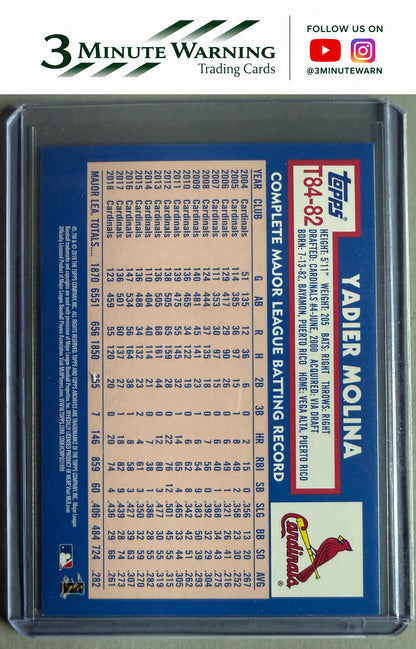2019 Topps #T84-82 Yadier Molina 1984 Topps Baseball 35th Anniversary