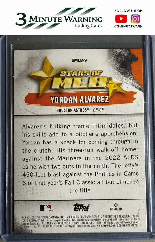 2025 Topps #SMLB-9 Yordan Alvarez Stars of MLB