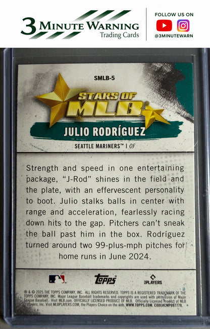 2025 Topps #SMLB-5 Julio Rodriguez Stars of MLB