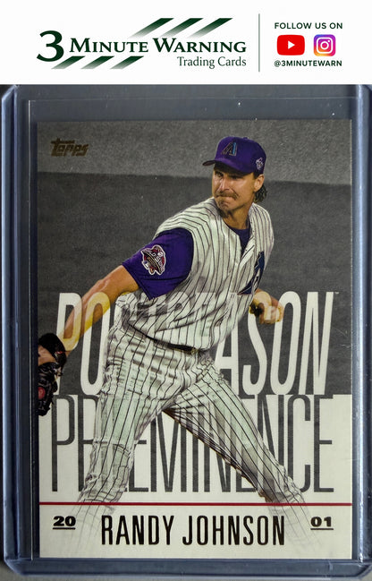 2018 Topps Update #PO-29 Randy Johnson Postseason Preeminence