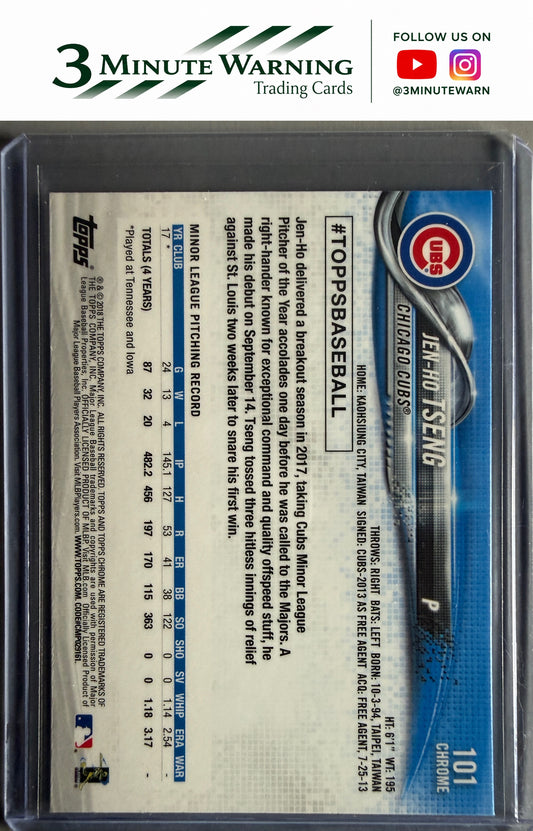 2018 Topps Chrome #101 Jen-Ho Tseng