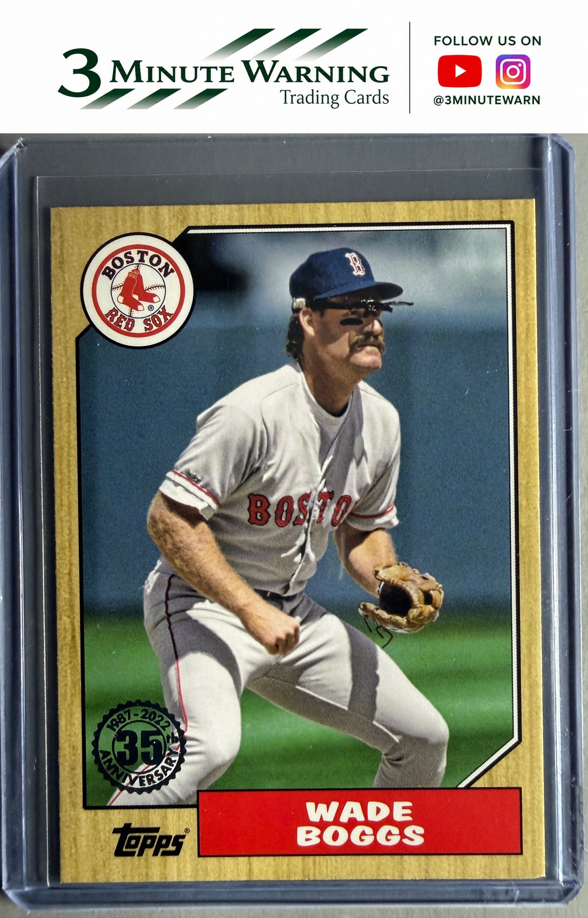 2022 Topps #T87-86 Wade Boggs 1987 Topps Baseball 35th Anniversary (Series One)