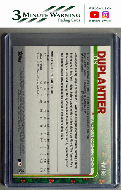 2019 Topps Holiday #HW169 Jon Duplantier