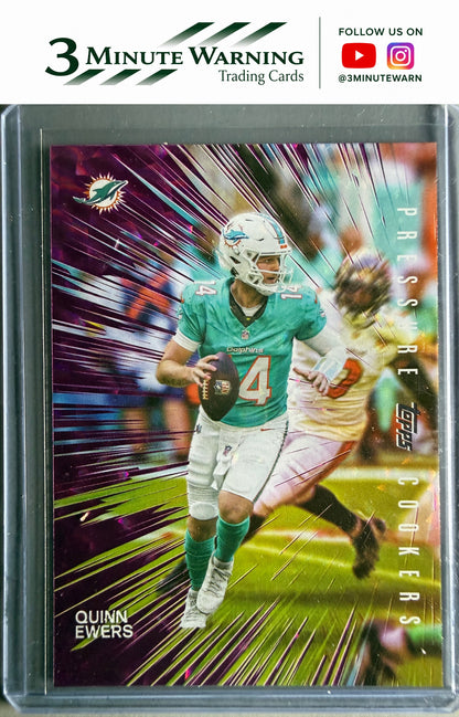 2026 Topps Flagship #PC-14 Quinn Ewers Pressure Cookers Pink Crackle