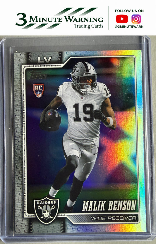 2026 Topps Flagship #390 Malik Benson Rainbow Foil