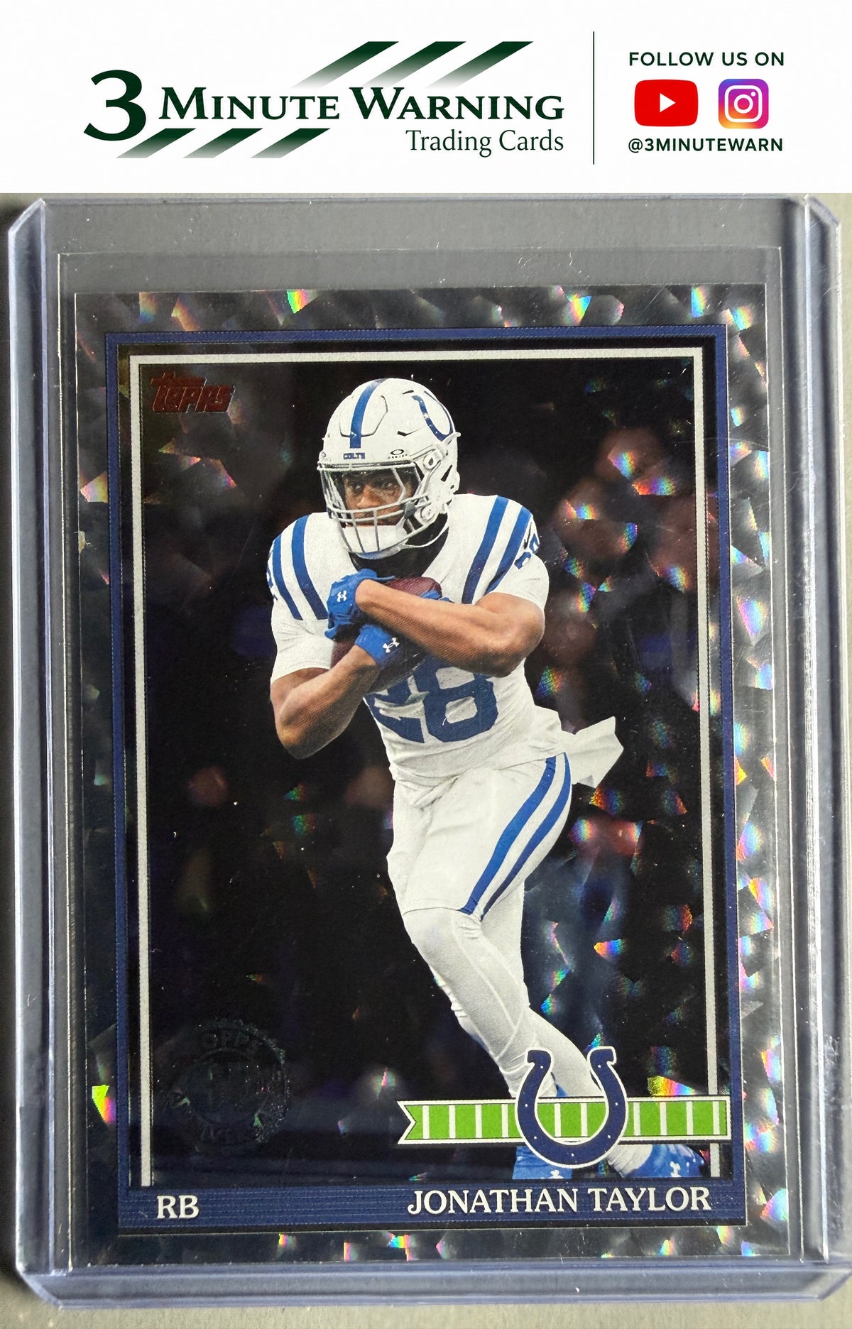 2026 Topps Flagship #91TF-49 Jonathan Taylor 1991 Topps Football Crackle
