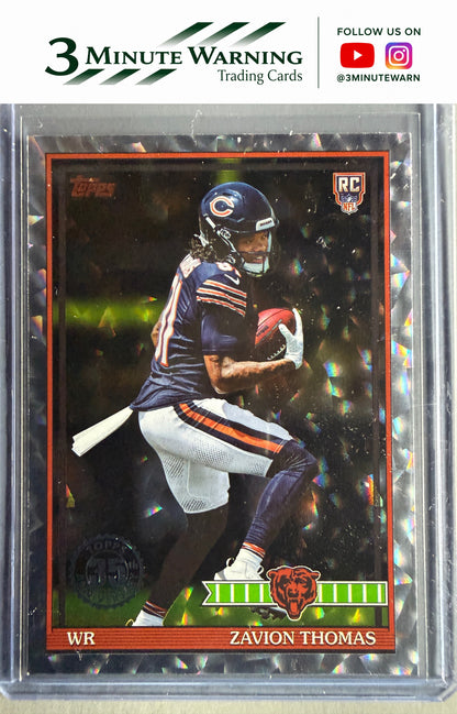 2026 Topps Flagship #91TR-17 Zavion Thomas 1991 Topps Football Rookies Crackle