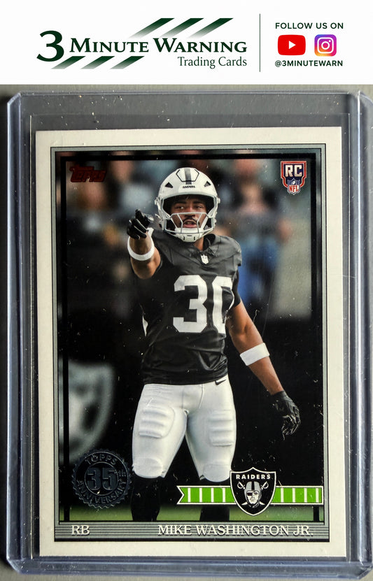 2026 Topps Flagship #91TR-11 Mike Washington Jr. 1991 Topps Football Rookies