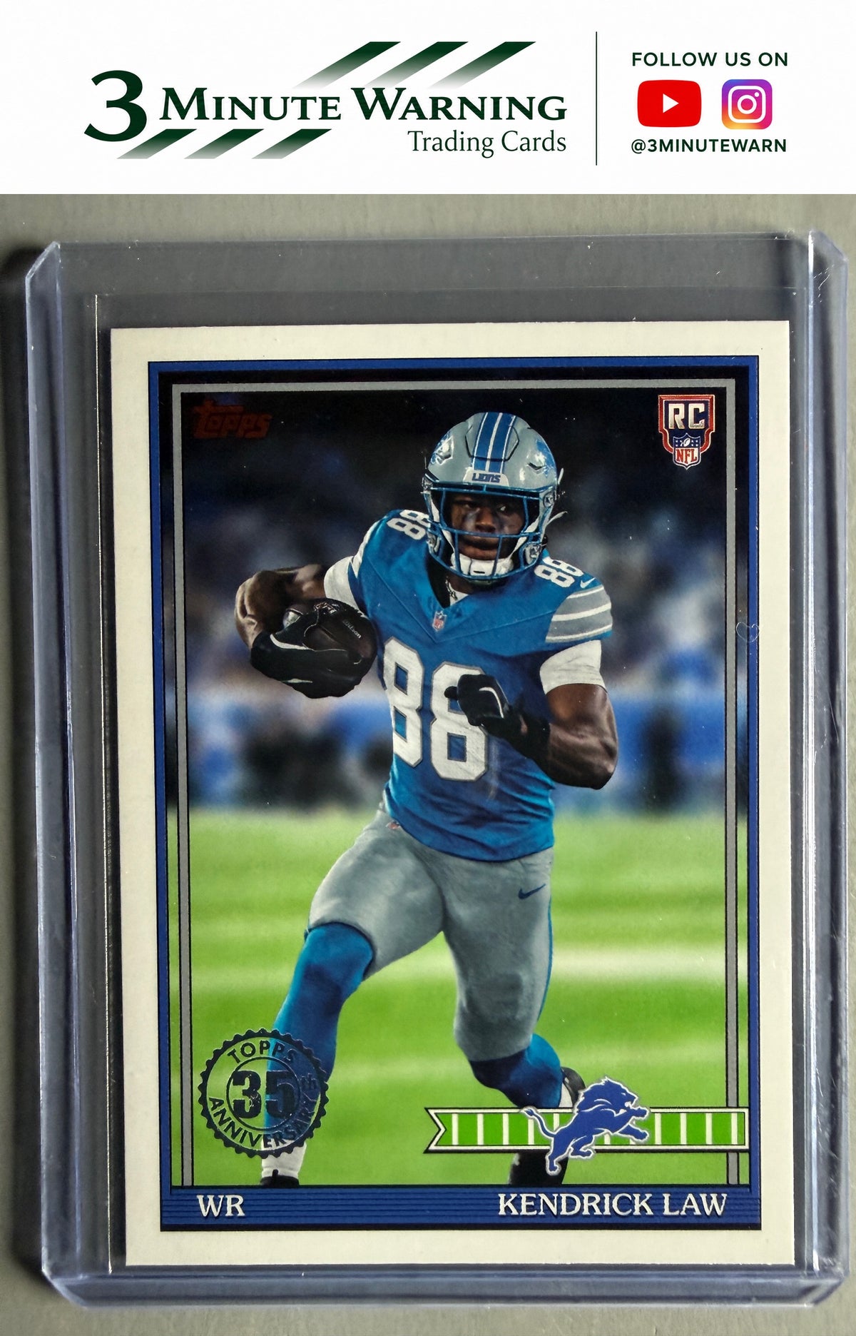 2026 Topps Flagship #91TR-42 Kendrick Law 1991 Topps Football Rookies
