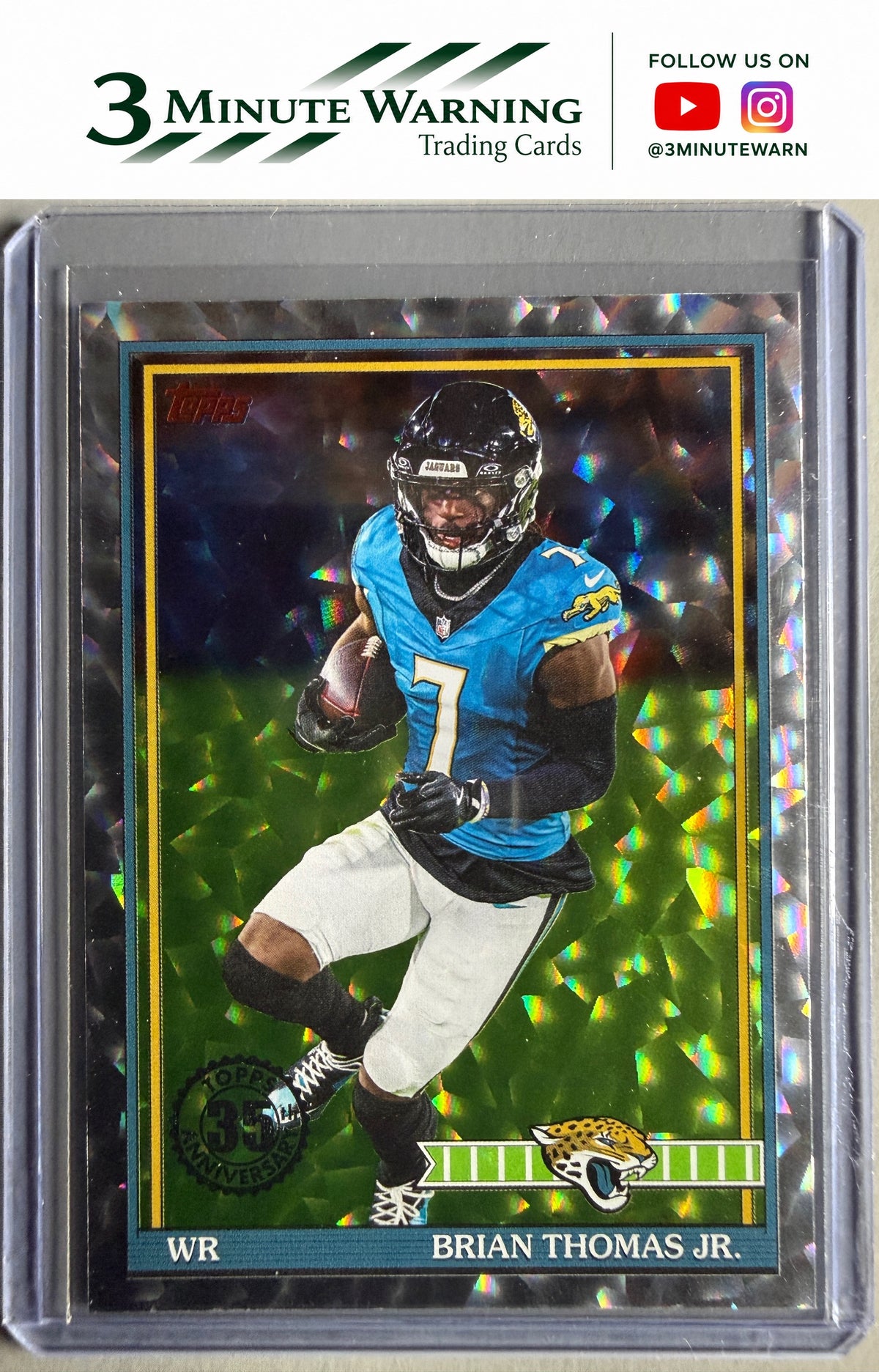 2026 Topps Flagship #91TF-9 Brian Thomas Jr. 1991 Topps Football Crackle