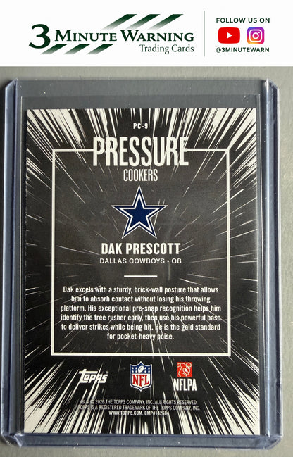 2026 Topps Flagship #PC-9 Dak Prescott Pressure Cookers