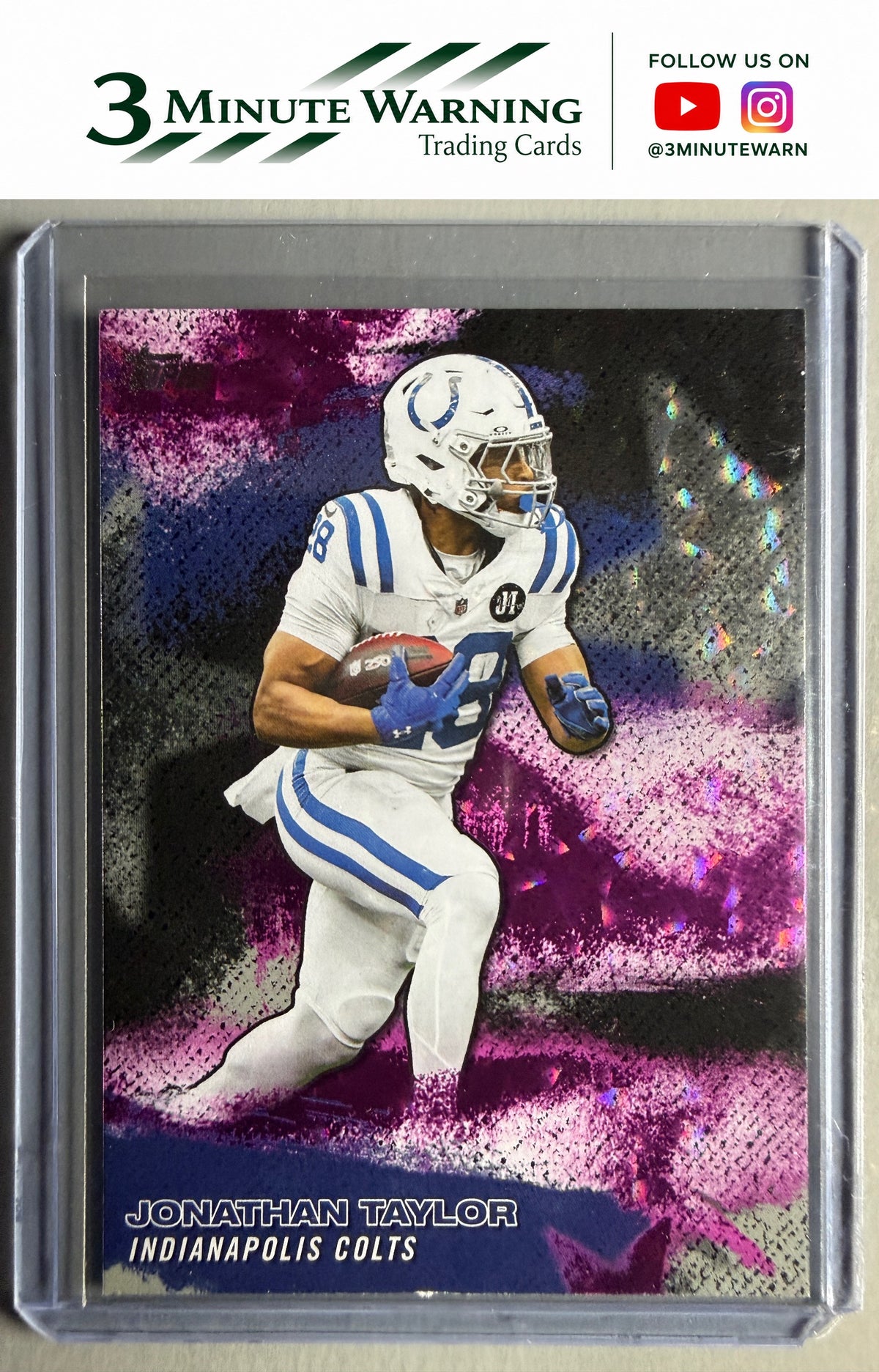 2026 Topps Flagship #NFLS-10 Jonathan Taylor NFL Stars Pink Crackle
